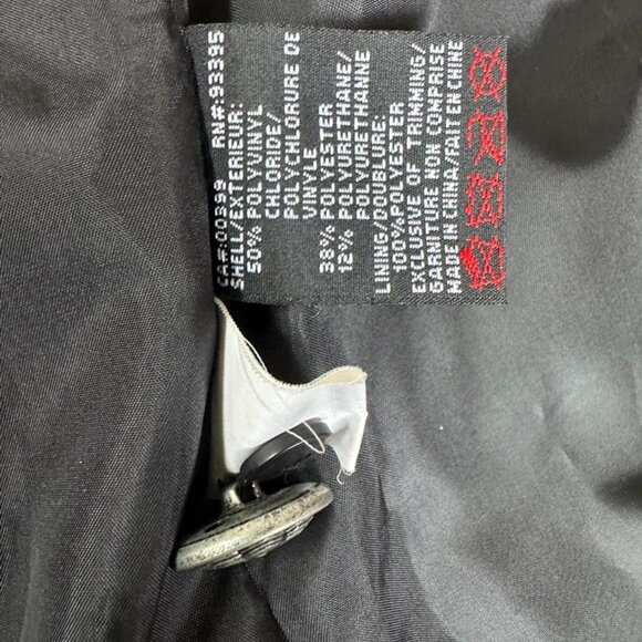 Vintage Nuage Black Leather Jacket – Contrast Stitching – Size S - Picture 8 of 8